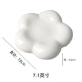 Ins chubby creative pure color ceramic flower plate desktop photo props popular style jewelry plate storage plate