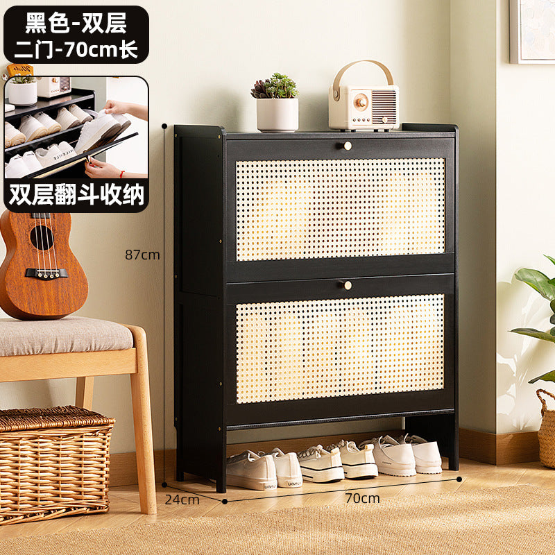 Simple shoe rack household door multi-layer with door dust-proof entry shoe rack shoe cabinet high vertical integrated storage rack