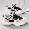 Popular hot-selling men's shoes 2025 new spring versatile casual height-increasing white sports hong kong style dad ins trendy shoes