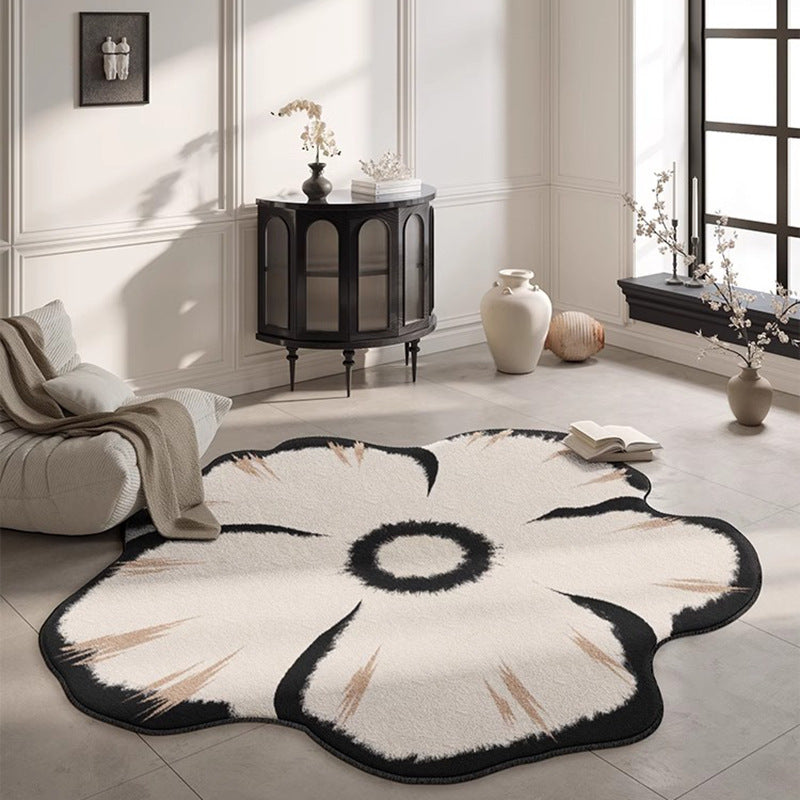 Custom-shaped rug for living room,  new floral floor mat, bedroom bedside waterproof, low-maintenance sofa home decor, premium quality