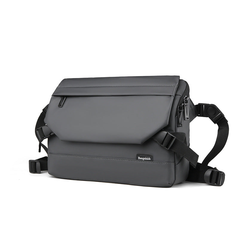 New men's simple messenger bag fashionable shoulder men's bag large capacity anti-splashing messenger bag business briefcase