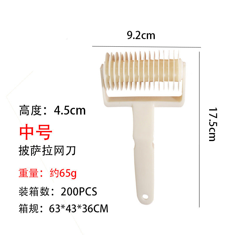 Large plastic mesh knife dough roller knife pizza pizza roller knife creative baking tool