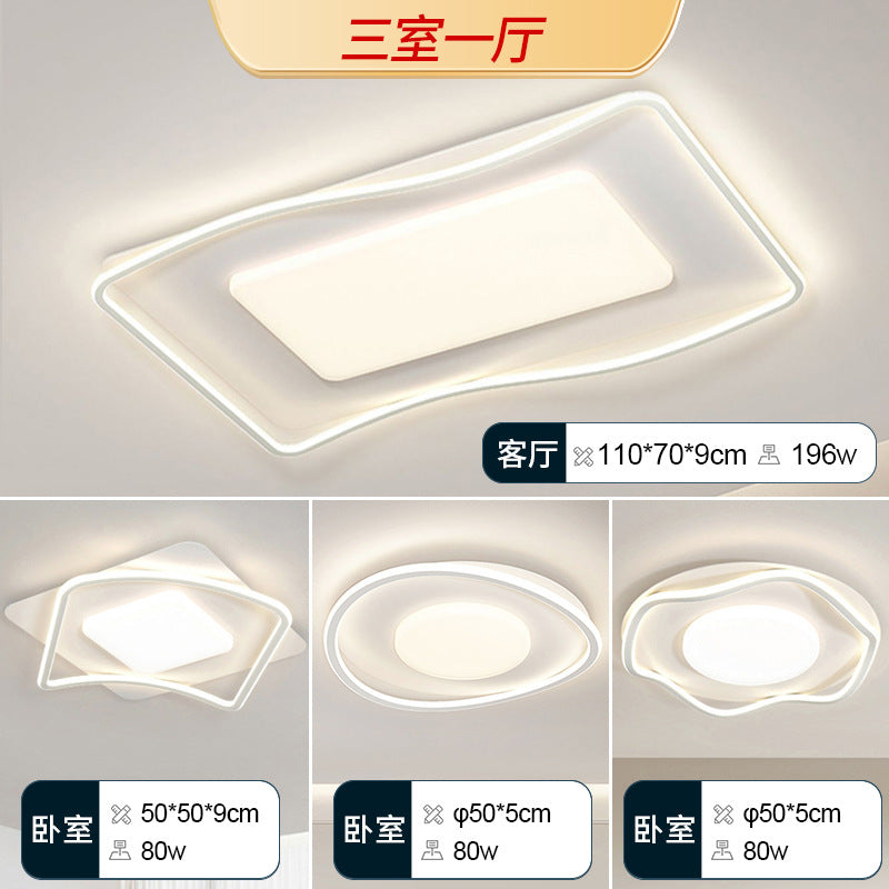 LED living room ceiling light cream wind living room main light bedroom light whole house home decoration lighting fixtures Zhongshan full spectrum