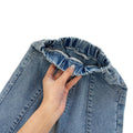 spring new girls' denim jeans - spring collection lace-trimmed flare jeans, stylish and versatile for girls