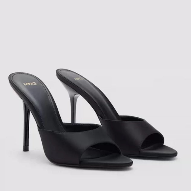 Spanish export 2026 summer new women's sandals pointed toe open toe mules backless high heel stiletto heels