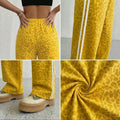 european and american ins style leopard print patchwork wide-leg pants - high waist, loose fit, trendy brand, slimming, casual straight leg