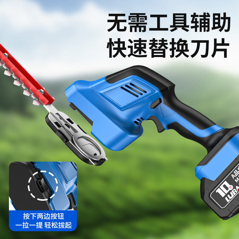 Pruning grass fence scissors rechargeable pruning green belt gardening pruning one-handed electric hedge trimmer  wholesale