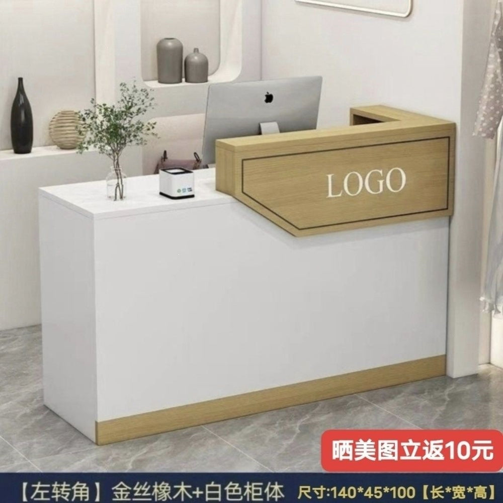 Minimalist modern cashier counter clothing store bar table checkout desk small counter beauty salon front desk bar table