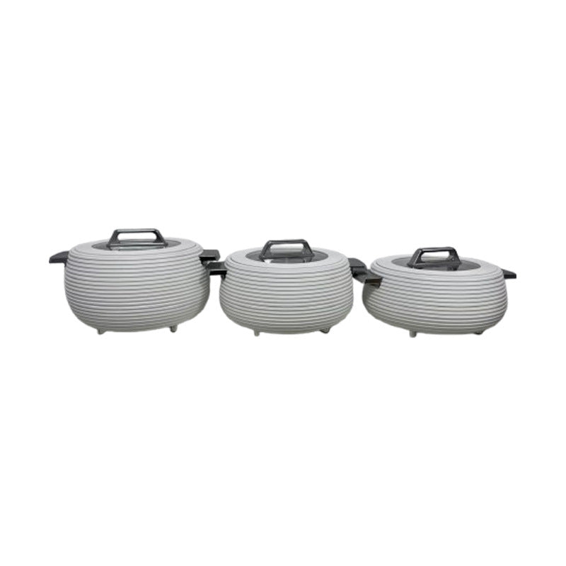 3-piece glass-lid lunch box set - insulated food container - everyday dinnerware