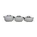 3-piece glass-lid lunch box set - insulated food container - everyday dinnerware