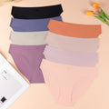 European and american sexy seamless fitness underwear women's low waist ice silk briefs pure cotton crotch breathable quick-drying sports underwear women