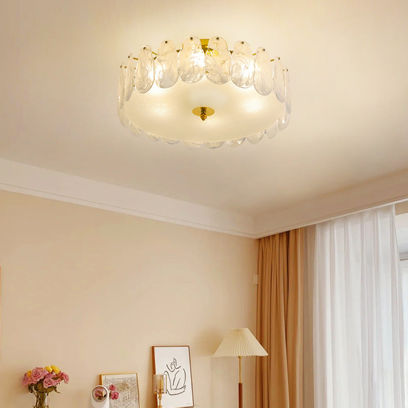 Bedroom light French light luxury cloud crystal lamp new simple now Guangdong Zhongshan Lighting Flagship Store