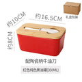 ceramic butter box with matcha knife rectangular for home cheese fresh-keeping sealed jar butter ceramic storage box