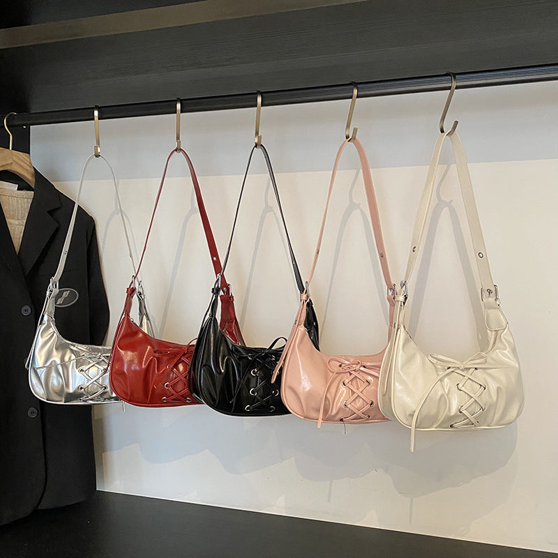 Cross-border fashion niche straps dumpling bag women's 2025 new popular versatile single shoulder messenger bag commuter armpit bag