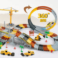 New arrival cross-border engineering rail car scene toy plug-in rail toy car educational kids electric rail toy