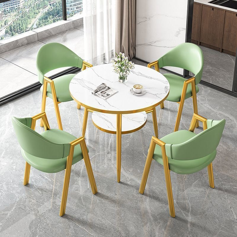 Scandinaviancasualcasual reception negotiation table and chair combination milk tea coffee shop apartment b&b dining table balcony small round table