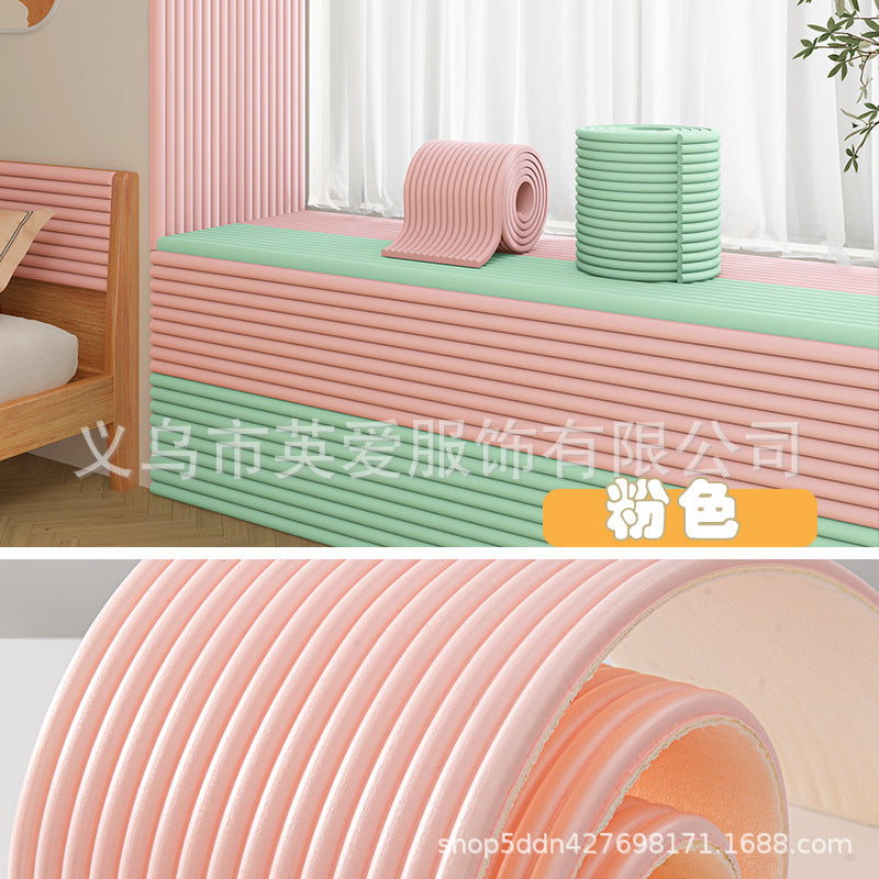 Anti-collision strip, children, babies, environmentally friendly, non-toxic, free sticker, seamless bay window corner door frame corner hemming, anti-collision