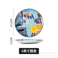 Nordic art ceramic dessert plate - three-tiered skewer plate for fruit and pastries - wholesale feature plates for hotels and restaurants