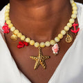 Natural jade necklace wholesale cross-border new style shell beaded jewelry niche high-end accessories women's clavicle chain