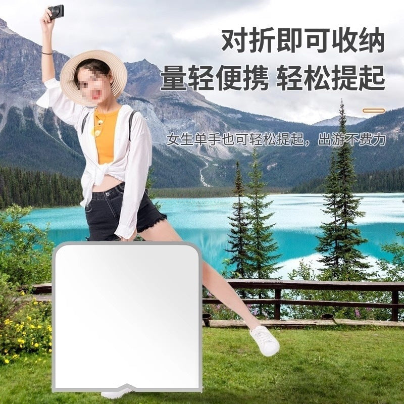 Aluminum alloy night market stall small table portable simple stall barbecue household table and chairs outdoor folding table