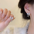 925 silver needle pearl zircon earrings for women classysenseniche style cold style forest style earrings wholesale