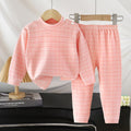 Kids home wear suitfall and winter boys autumn clothes and long pants children's german velvet pajamas girl bottomheattechintimates