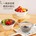 304 stainless steel drain basket mini small vegetable basin for home kitchen rice washing fruit drain basket egg basin