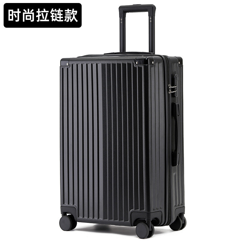 New high-value suitcase female trolley case aluminum frame universal wheel suitcase male student password case 24 leather cases