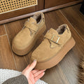 Birkenstock cotton shoes for women winterfleece-linedoutwear2026new arrivalthick soleheight-increasing big toe bread shoes snow boots