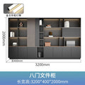 [including light strip] walnut color 3200*400mm eight-door cabinet (including delivery)
