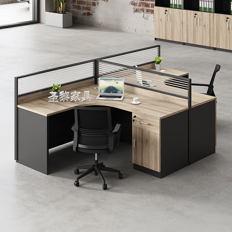 Saint li office desk and chair set - financial desk, partitioned computer desk, workstation, office staff desk