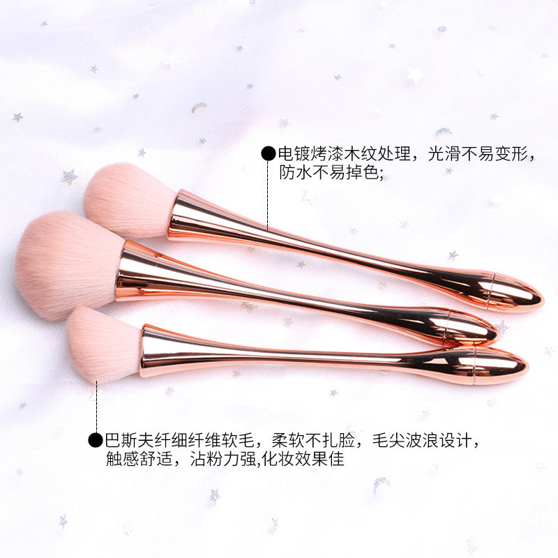 Sujilian xiaomanyao 10-piece set of complete makeup brushes, novice beauty tools, loose powder, blush brush, eye shadow makeup brush