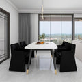 Italian style home dining chair backrest chair bar sales department reception negotiation table and chair combination solid wood armrest soft bag
