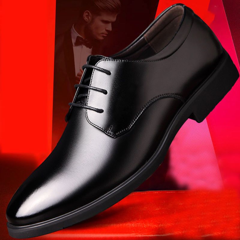 Clearance sale: men's leather dress shoes - lace-up, casual, stylish, versatile. perfect for young professionals, business, and everyday wear. trendy men's footwear