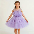 summer new girls' dress - european & american style sleeveless mesh tutu dress - kids' bow princess dress - little princess