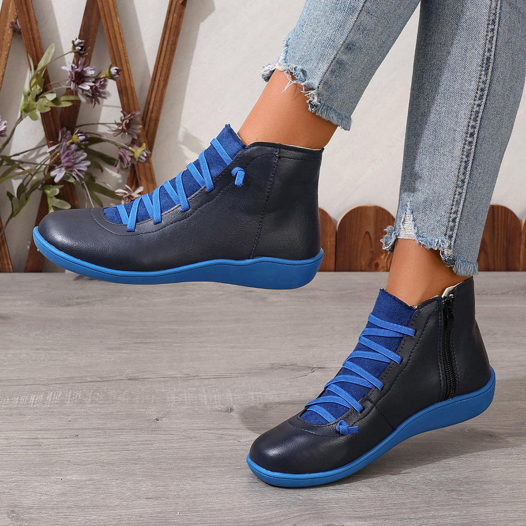 2024  wishes European and American  boots autumn and winter new women's boots large size British Martin boots casual short boots