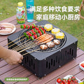 Multifunctional fire pit for tea brewing, camping, and indoor/outdoor use - portable charcoal grill for home, patio, and backyard bbq