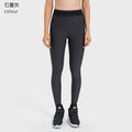 New color block elastic waistband workout leggings - high stretch, slim fit, figure-flattering yoga pants for women - dl347