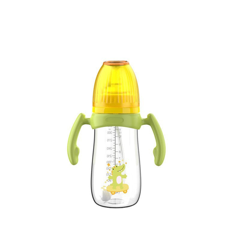 English boxed pacifier 210/240/300ml cactus series with handle PP bottle with straw