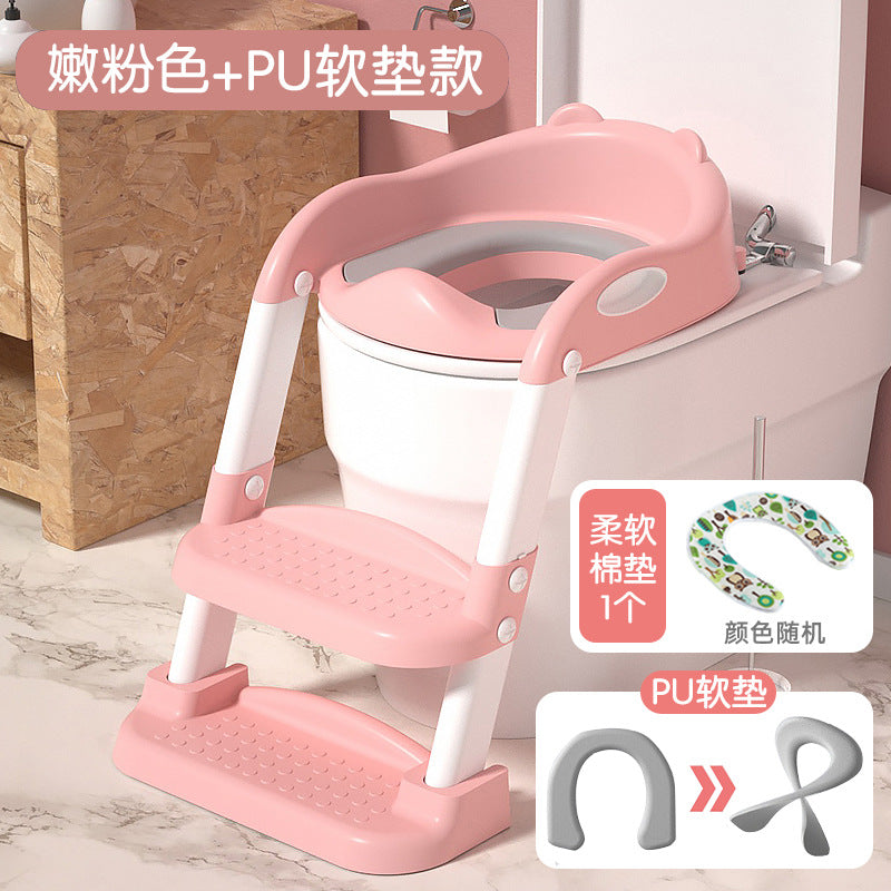 Kids toilet toilet stair type boy girl baby ladder foldable rack cover toilet seat child for home