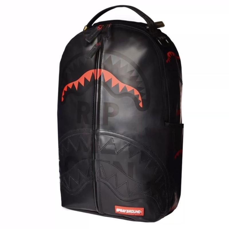 Sports Backpack SG Spoof Shark Spice Student Transparent Big Rong Trendy Backpack Leisure Travel School Bag