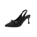Women's high heels: new french-style bow-tie peep-toe pumps for summer 2026 - pointed-toe stiletto heels, fashionable and versatile sandals