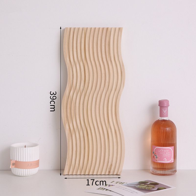 Nordic irregular plate dinner plate western food plating simple solid wood tray ornament for home korean style ins style