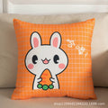 Cartoon throw pillow sofa cushion bed headrest office reading lumbar support backrest pillow with insert - customizable