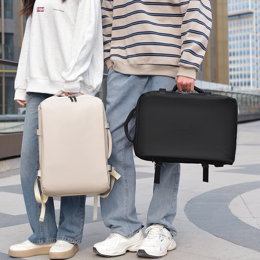 New men's and women's fashion backpack, simple large-capacity laptop bag, commute to work, business backpack