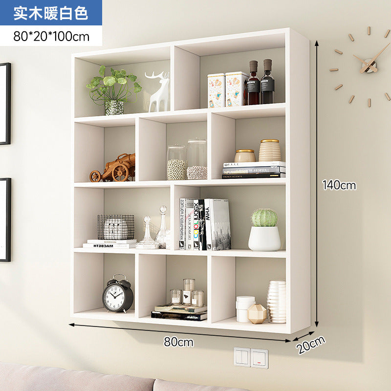 Solid wood storage cabinet wall wall cabinet wall shelf wall shelf wall-mounted bookshelf wall-mounted wall locker creative shelf