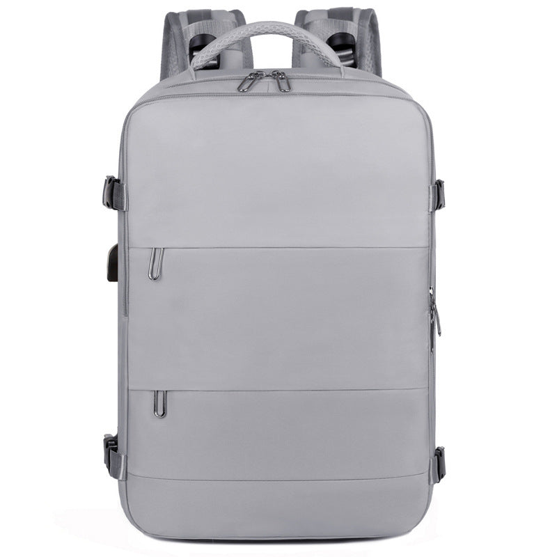 Cross-border new durable and fashionable expansion travel backpack 16-inch computer bag backpack simple commuter business backpack