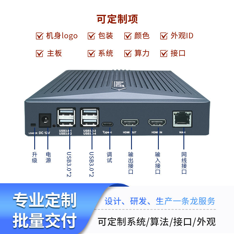 IOT edge computing box RK3399 solution surveillance video AI data analytics box Linux system hardware