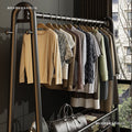 New arrival big mac extra thick floor-standing bedroom clothes hanger for home indoor clothes drying storage coat rack combination
