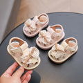 Summer new arrivals: one-year-old baby girl's squeaky sandals - princess-style soft sole closed-toe first walker shoes